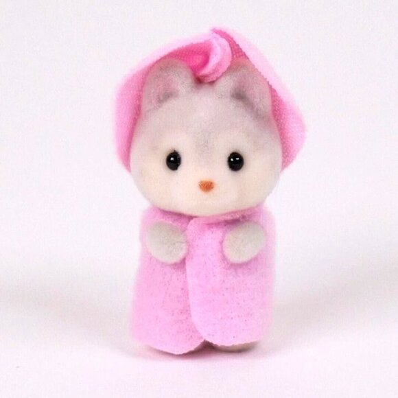 2 for $25 - Calico Critters Sylvanian Families Husky‎ Boy Triplet Baby - Picture 1 of 8